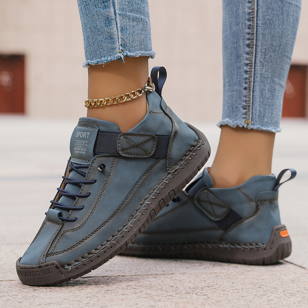 Isla | Women's Orthopedic Lace-Up Velcro Low-Top Trainers