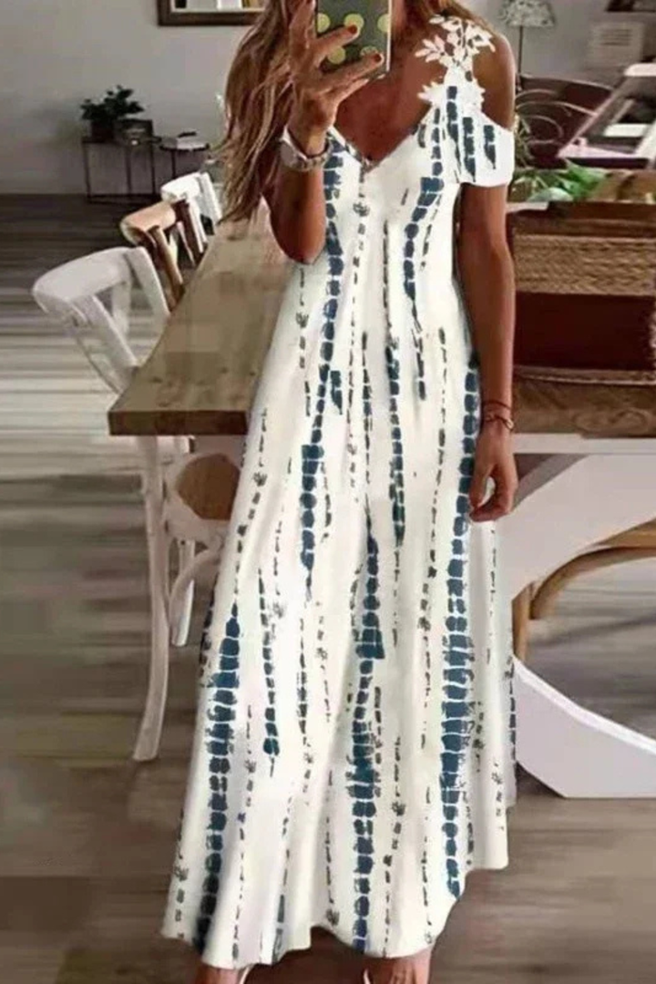 Lysandra | Women's Floral Summer Maxi Sleeveless Dress V-Neck