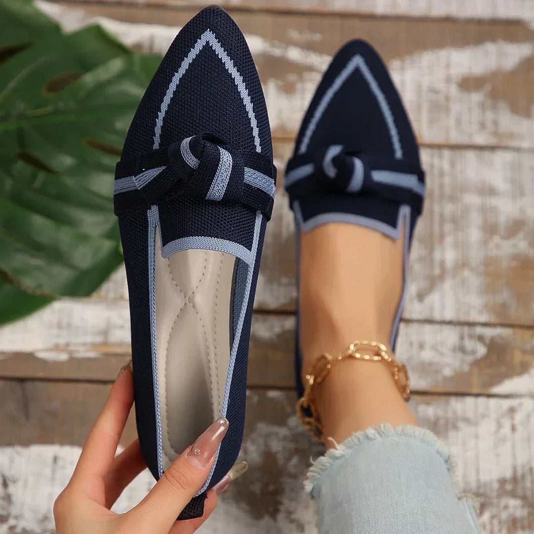 Margot | Women's Orthopedic Pointed Toe Knot Slip-On Loafers