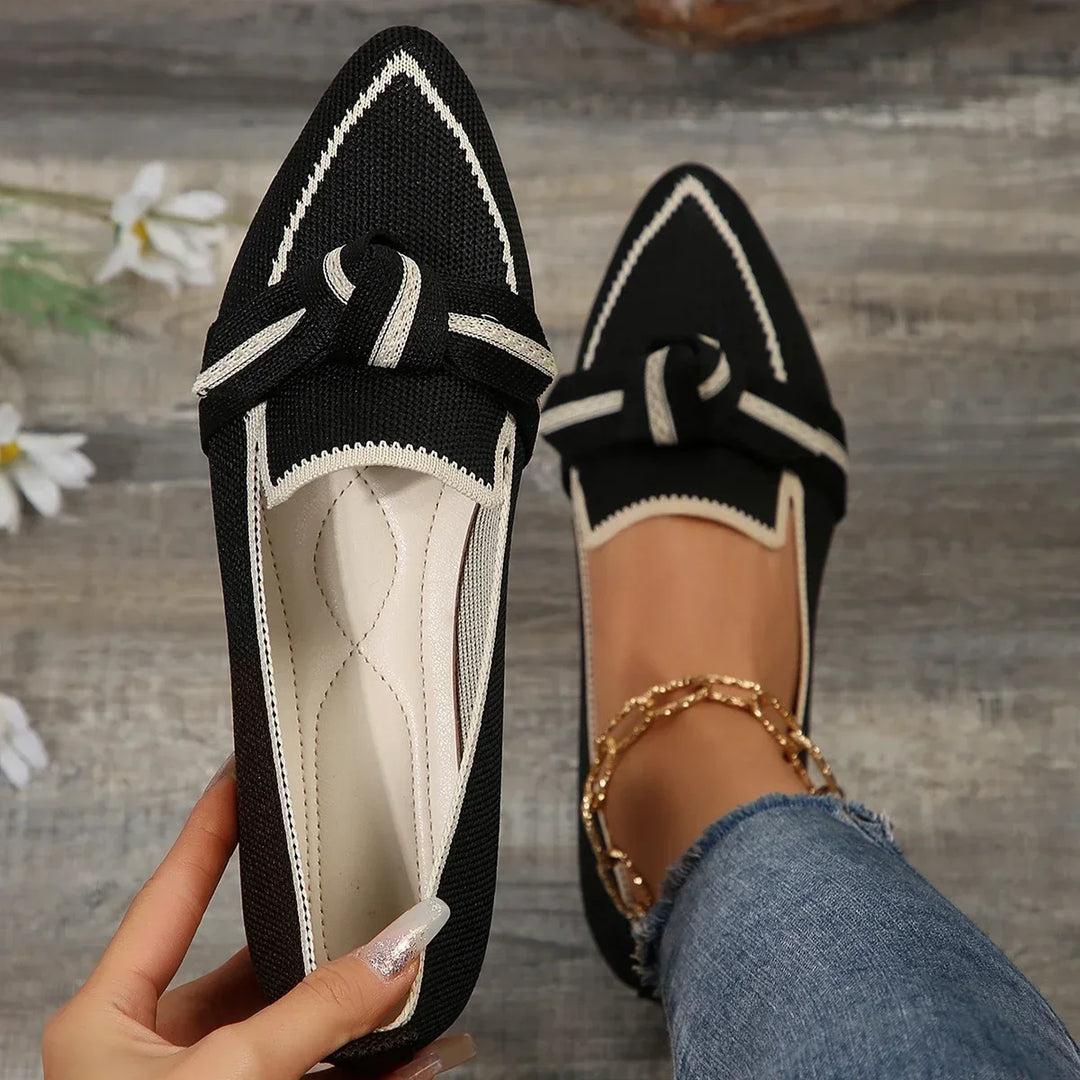 Margot | Women's Orthopedic Pointed Toe Knot Slip-On Loafers