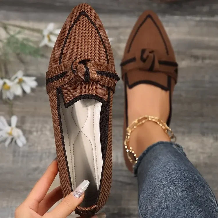 Margot | Women's Orthopedic Pointed Toe Knot Slip-On Loafers