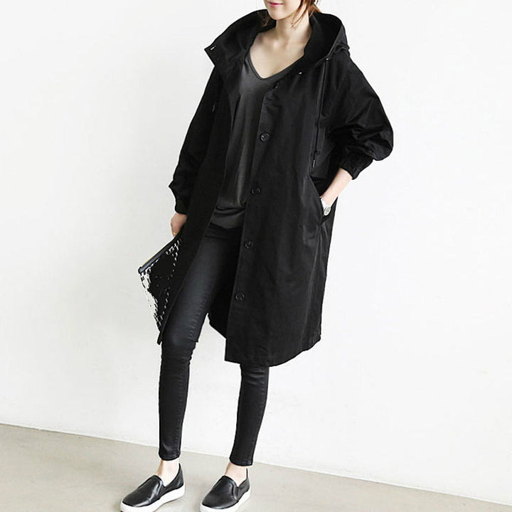 Margot | Women's Hooded Button-Front Trench Coat