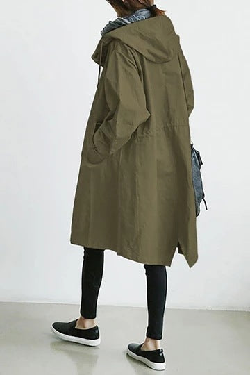 Margot | Women's Hooded Button-Front Trench Coat