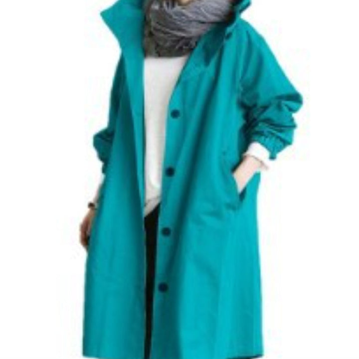 Margot | Women's Hooded Button-Front Trench Coat