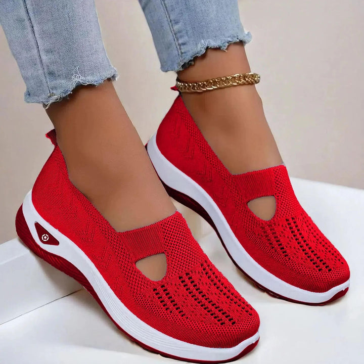 Marigold | Women's Orthopedic Platform Cutout Trainers