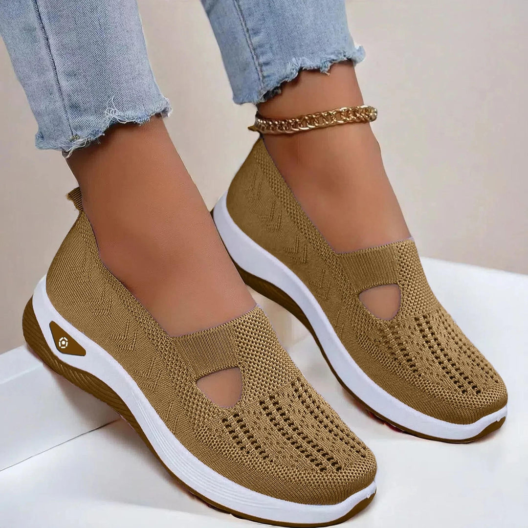 Marigold | Women's Orthopedic Platform Cutout Trainers