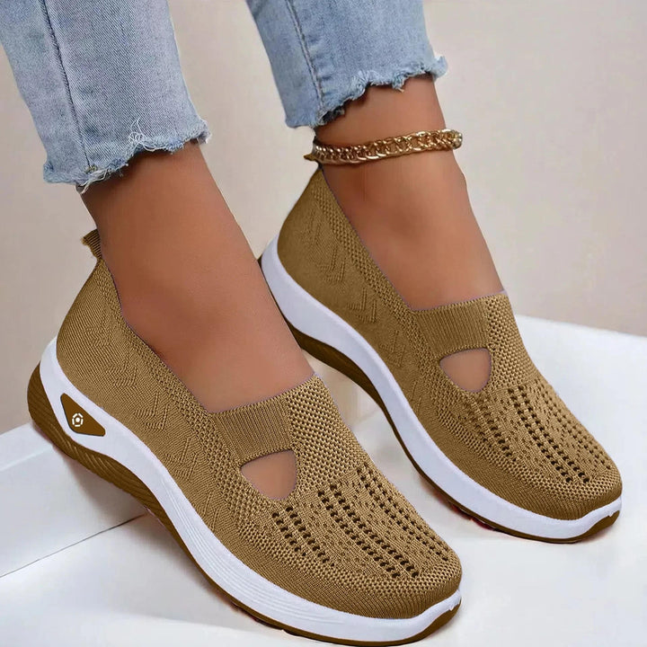 Marigold | Women's Orthopedic Platform Cutout Trainers