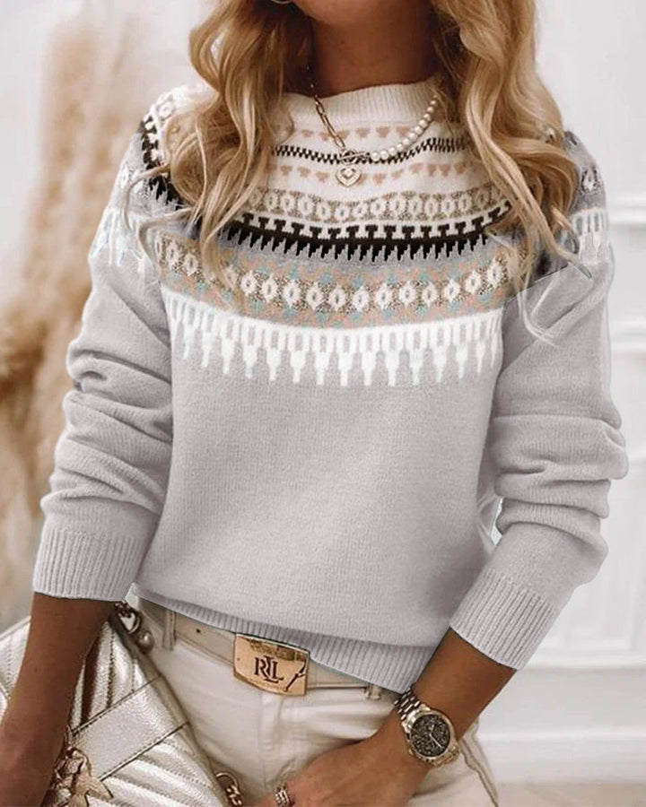 Marina | Women's Round Neck Long Sleeve Jumper