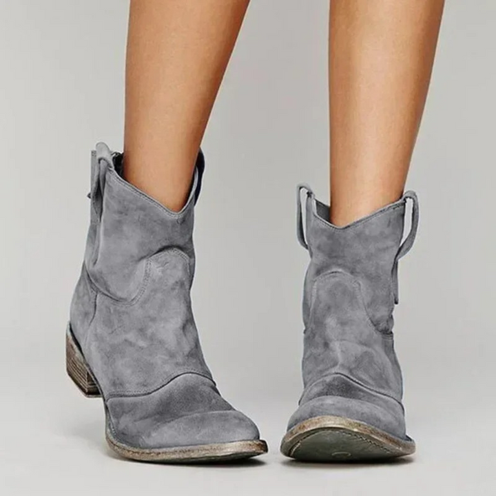 Marlowe | Women's Orthopedic Western Low Heel Ankle Boots