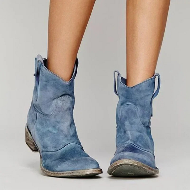 Marlowe | Women's Orthopedic Western Low Heel Ankle Boots