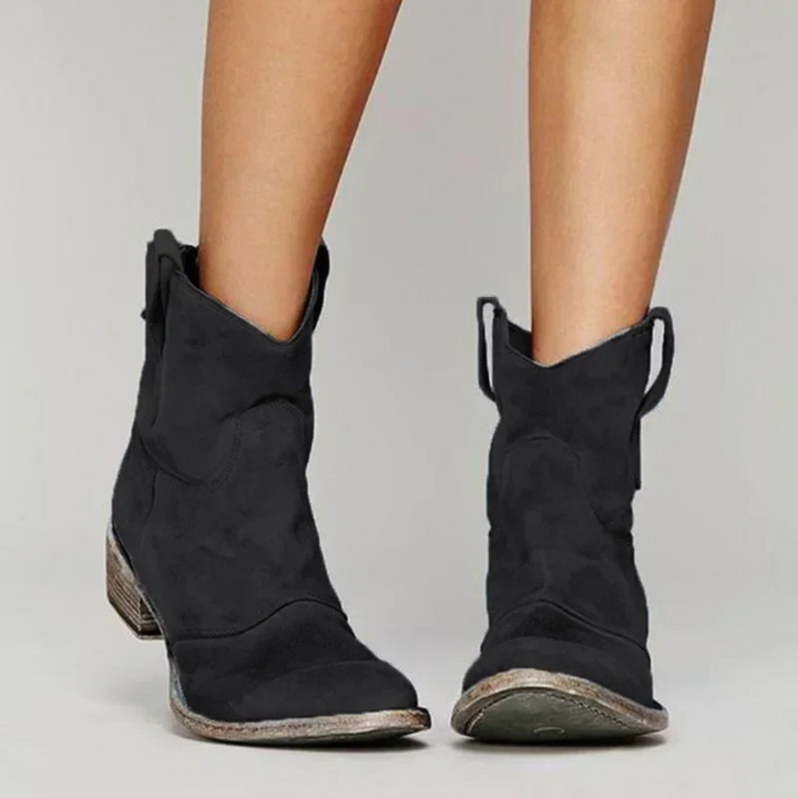 Marlowe | Women's Orthopedic Western Low Heel Ankle Boots