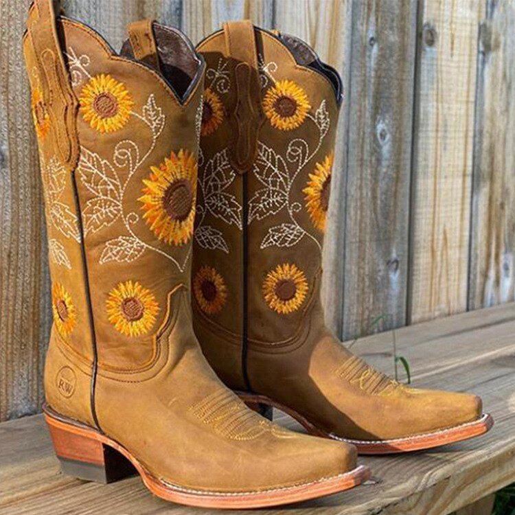 Meadow | Women's Orthopedic Floral Mid-Calf Boots