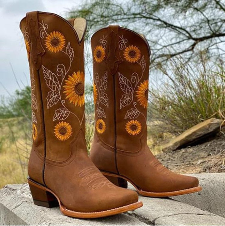 Meadow | Women's Orthopedic Floral Mid-Calf Boots