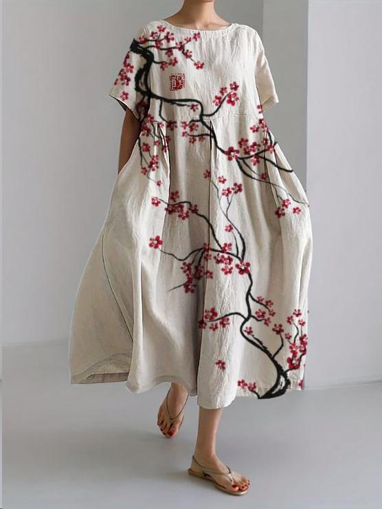 Mei | Women's Summer Maxi Floral Dress Relaxed Fit