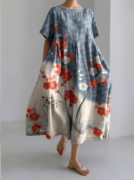 Mei | Women's Summer Maxi Floral Dress Relaxed Fit