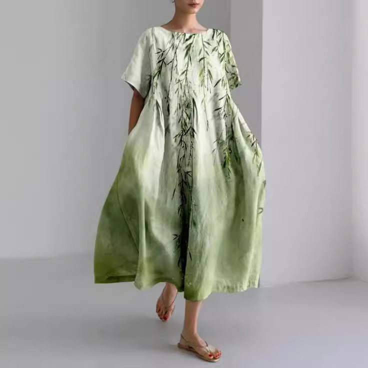 Mei | Women's Summer Maxi Floral Dress Relaxed Fit