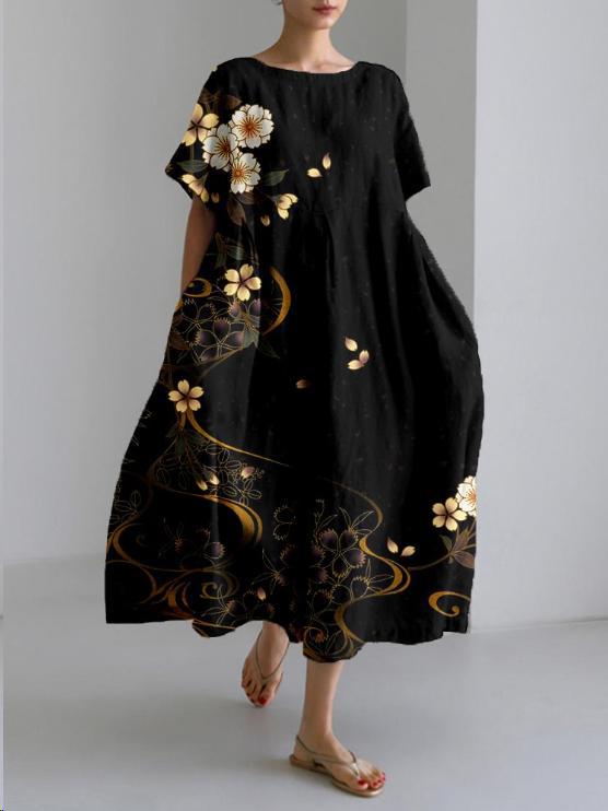 Mei | Women's Summer Maxi Floral Dress Relaxed Fit
