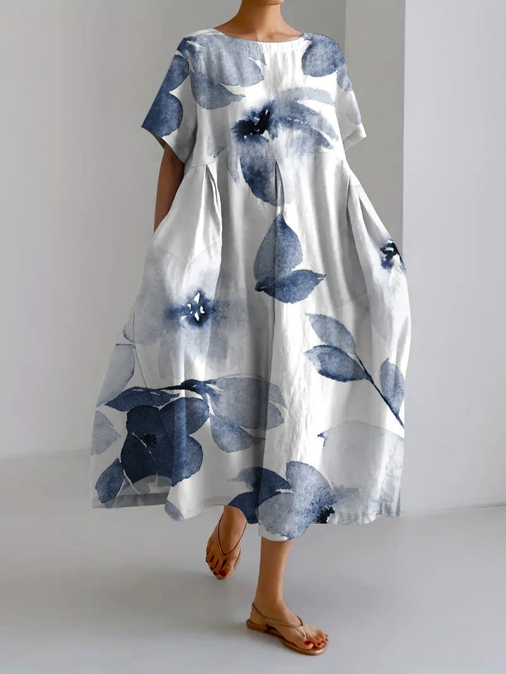 Mei | Women's Summer Maxi Floral Dress Relaxed Fit