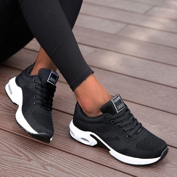 Millie | Women's Orthopedic Cushioned Lace-Up Trainers