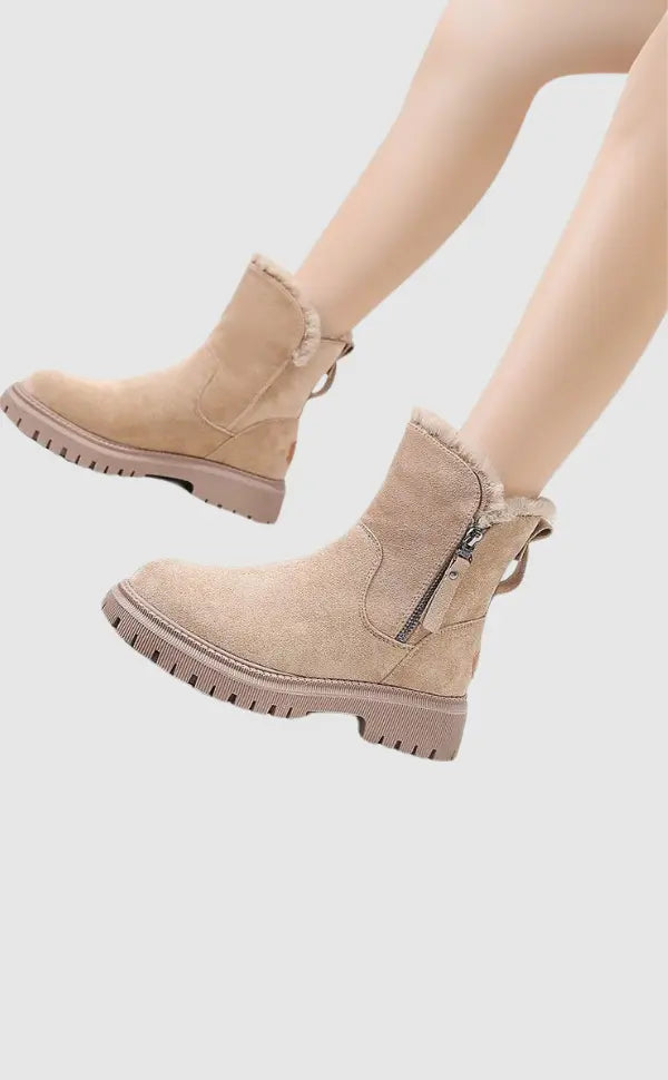 Nora | Women's Orthopedic Trim Chunky Sole Ankle Boots