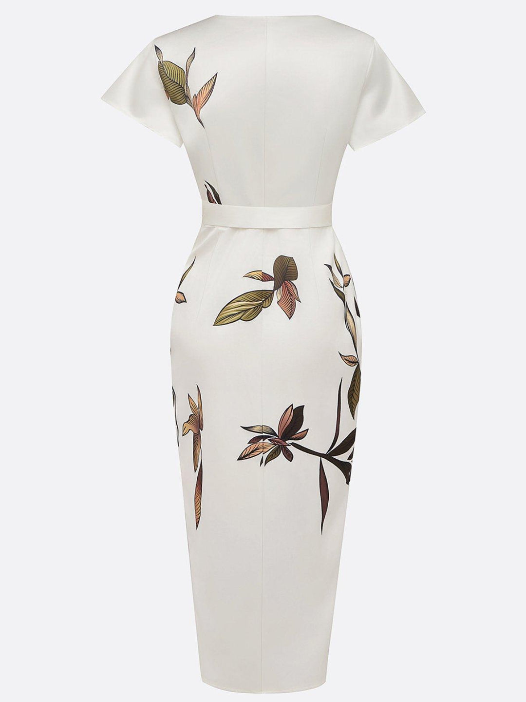 Philippa | Women's Wedding Guest Wrap V Neck Midi Dress