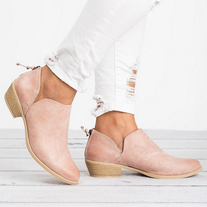 Phoebe | Women's Orthopedic Vintage Side Cutout Ankle Boots