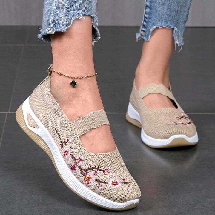 Poppy | Women's Orthopedic Floral Platform Loafers