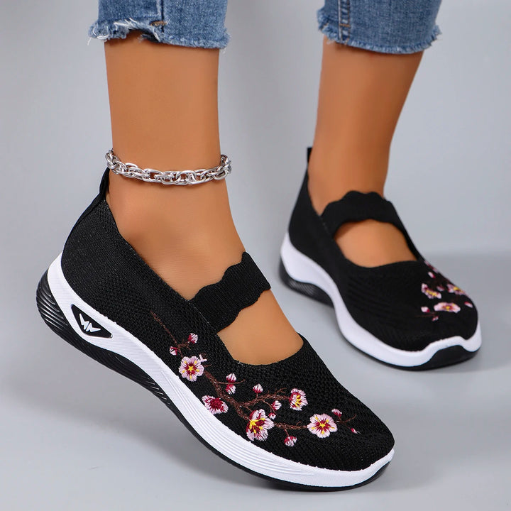 Poppy | Women's Orthopedic Floral Platform Loafers