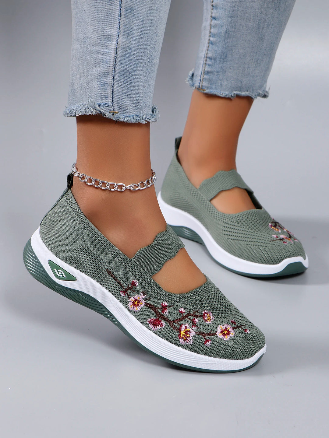 Poppy | Women's Orthopedic Floral Platform Loafers