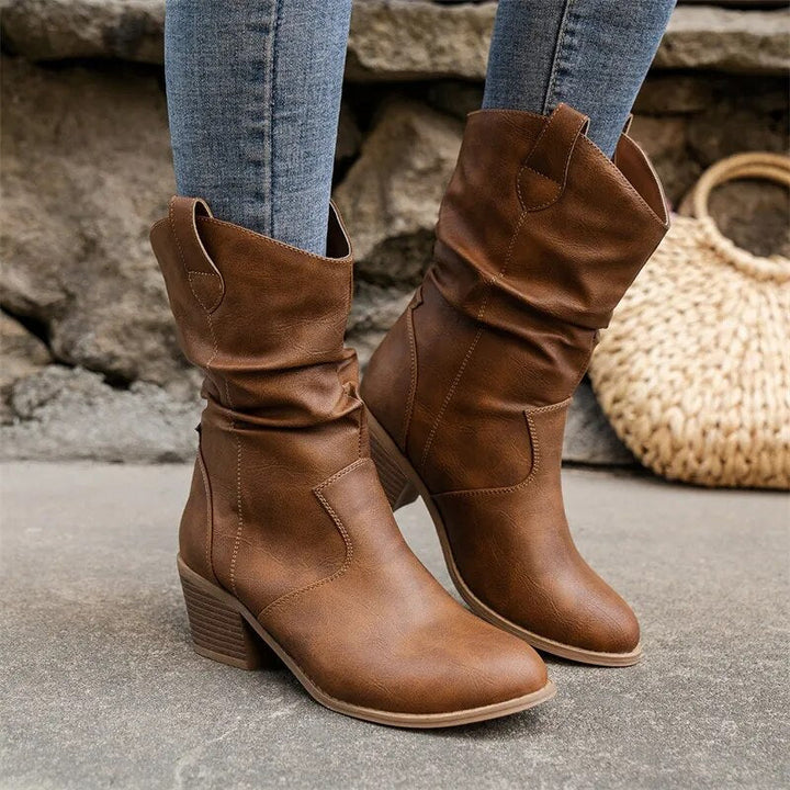 Rosalie | Women's Orthopedic Western Mid-Calf Boots