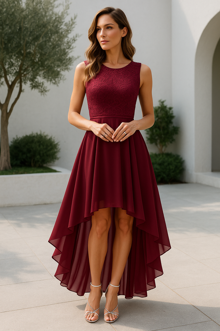 Rosalind | Elegant Women's Wedding Guest High Low Dress