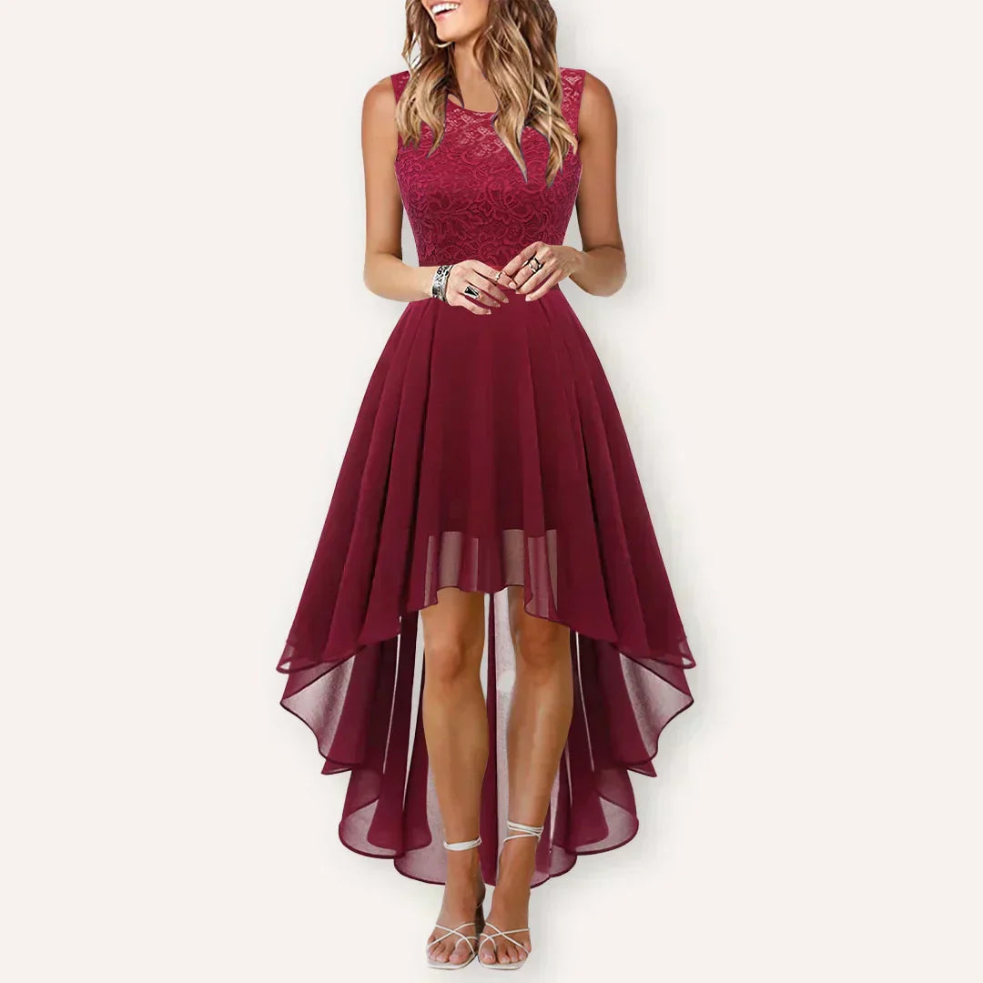 Rosalind | Elegant Women's Wedding Guest High Low Dress