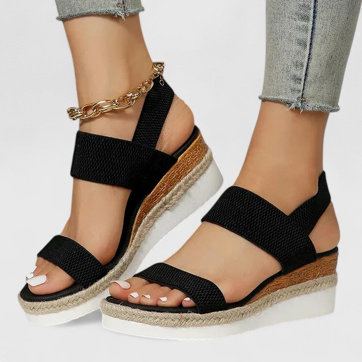 Rosalind | Women's Orthopedic Platform Elastic Strap Sandals