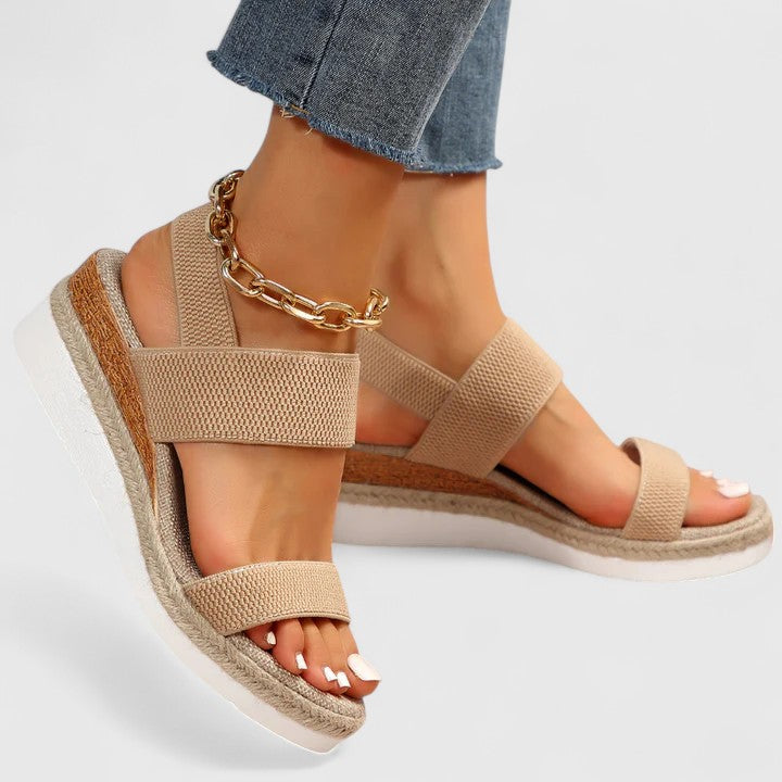 Rosalind | Women's Orthopedic Platform Elastic Strap Sandals