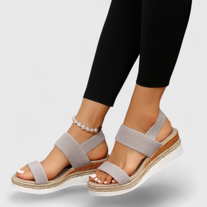 Rosalind | Women's Orthopedic Platform Elastic Strap Sandals