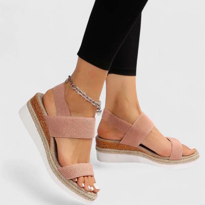Rosalind | Women's Orthopedic Platform Elastic Strap Sandals