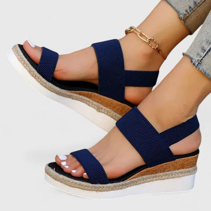Rosalind | Women's Orthopedic Platform Elastic Strap Sandals
