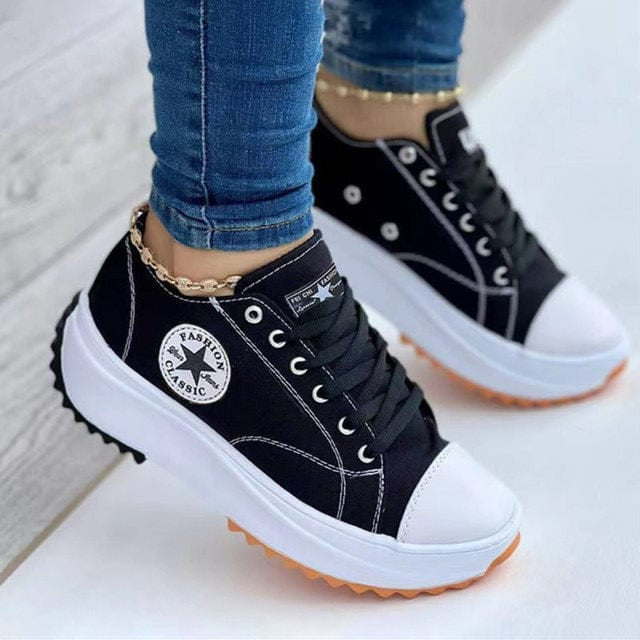 Sadie | Women's Orthopedic Platform Lace-Up Trainers