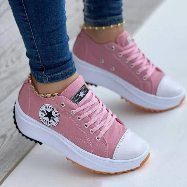Sadie | Women's Orthopedic Platform Lace-Up Trainers