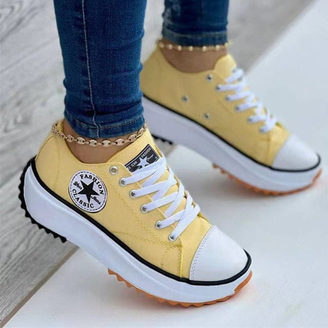 Sadie | Women's Orthopedic Platform Lace-Up Trainers