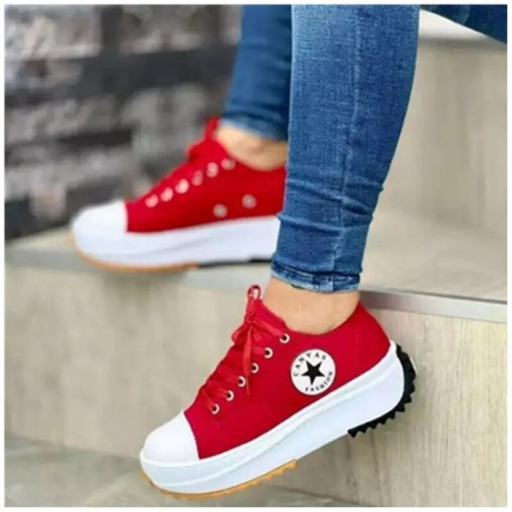 Sadie | Women's Orthopedic Platform Lace-Up Trainers