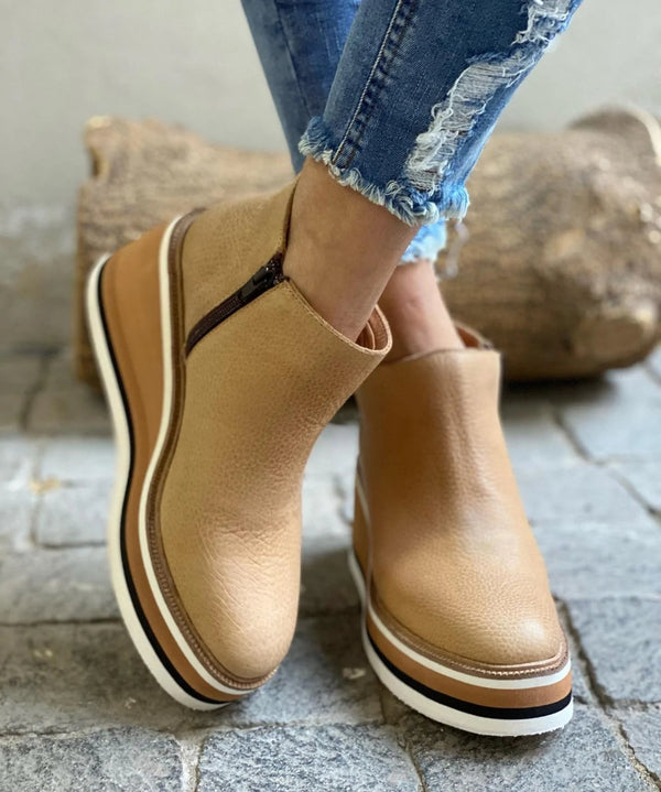 Sadie | Women's Orthopedic Platform Wedge Ankle Boots