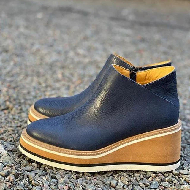 Sadie | Women's Orthopedic Platform Wedge Ankle Boots