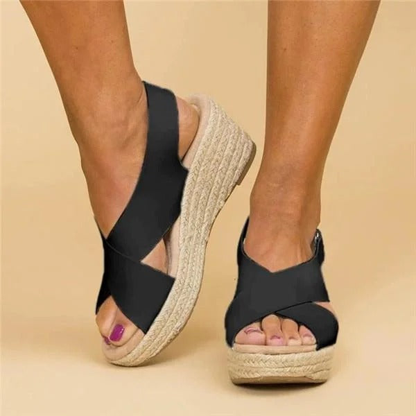 Thea | Women's Orthopedic Espadrille Wedge Sandals