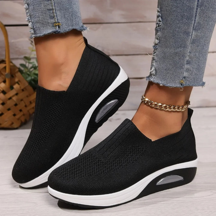 Verity | Women's Orthopedic Wedge Slip-On Trainers