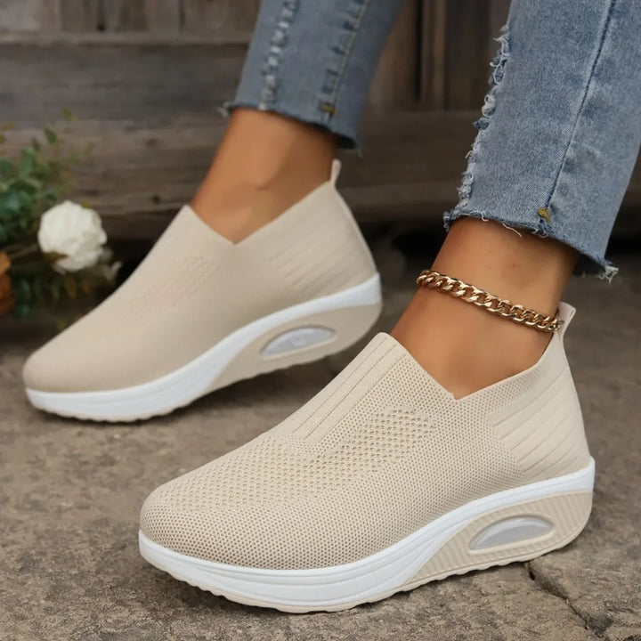 Verity | Women's Orthopedic Wedge Slip-On Trainers