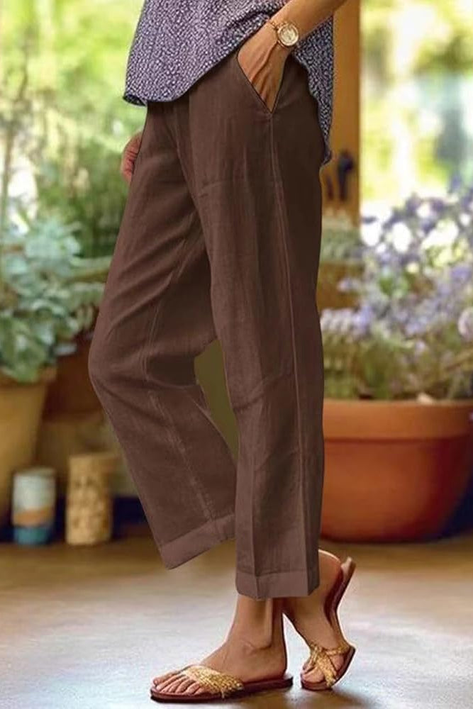 Willow | Women's High Waist Cropped Trousers