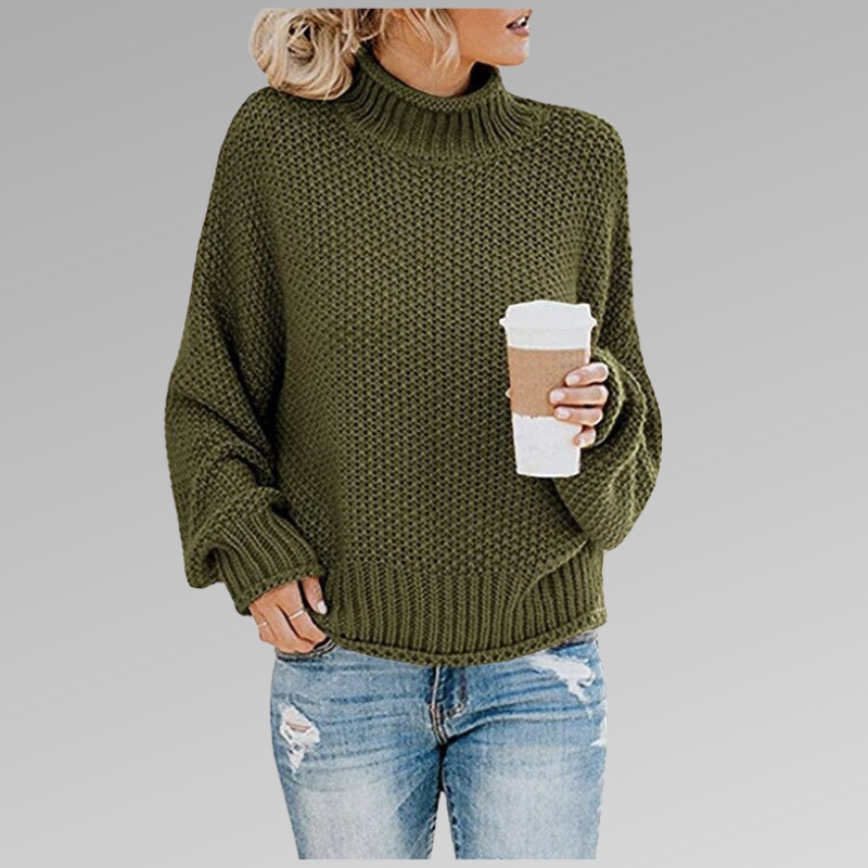 Wren | Women's Chunky Turtleneck Long Sleeve Jumper