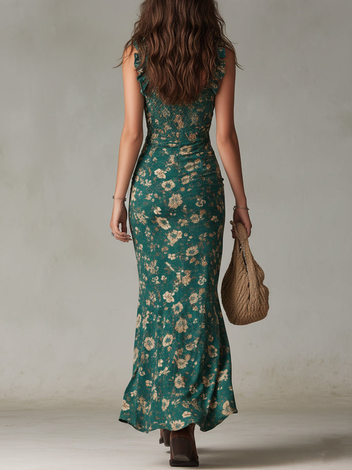 Zephyrine | Women's Boho Maxi Summer Dress Ruffled Sleeves