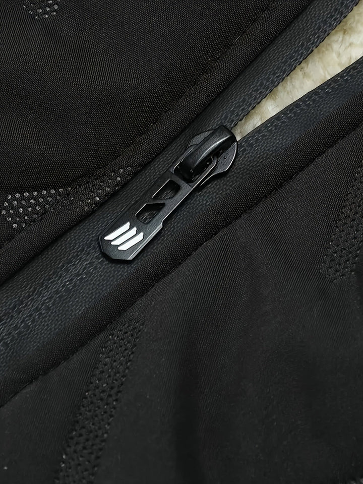 Close-up of zip pull detail on Barnaby bodywarmer